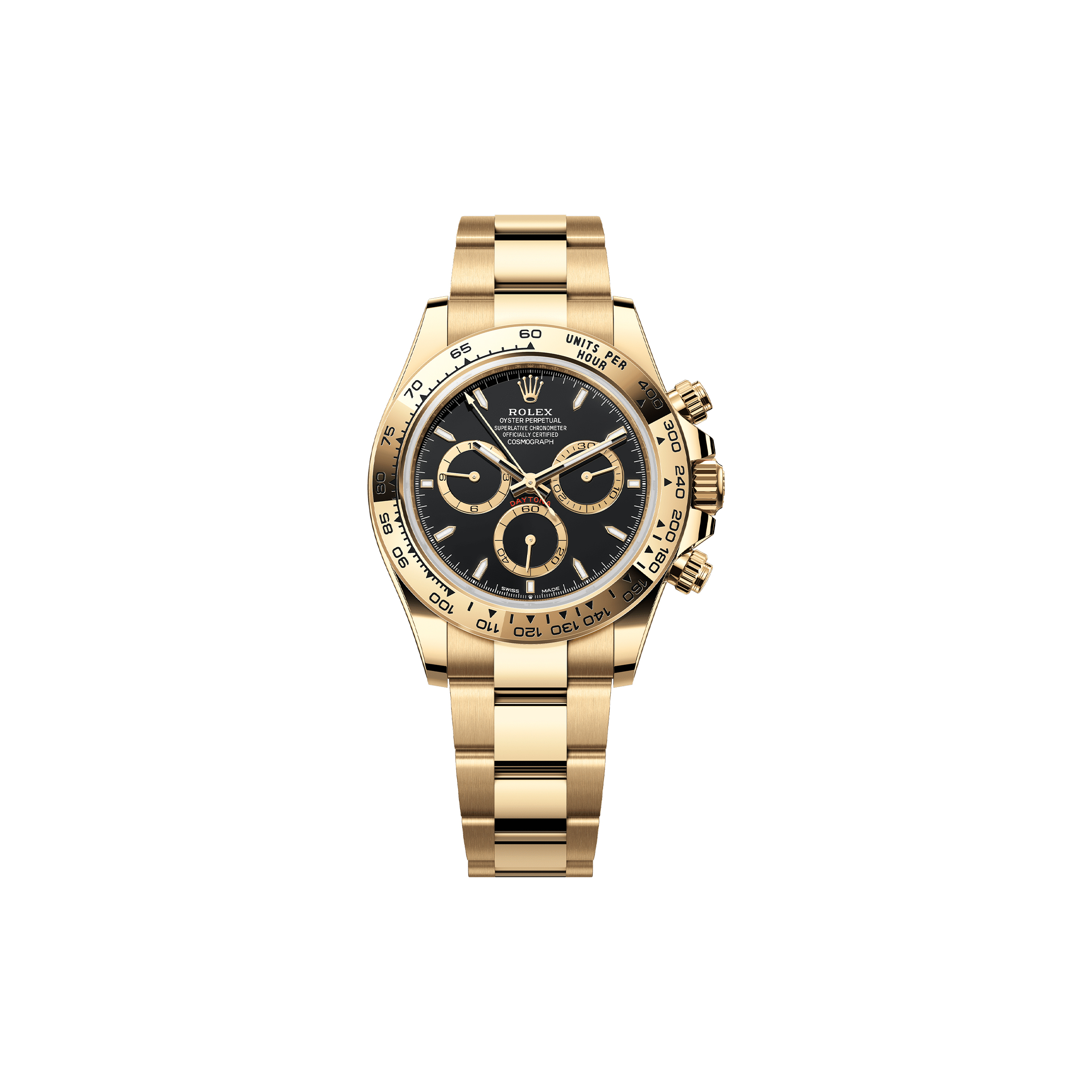 ROLEX COSMOGRAPH DAYTONA OYSTER, 40 MM, YELLOW GOLD WATCH 126508