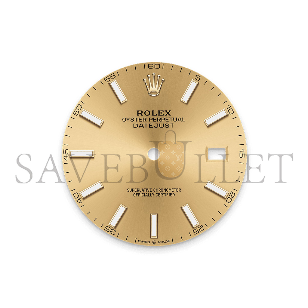 ROLEX DATEJUST 41 OYSTER, 41 MM, OYSTERSTEEL AND YELLOW GOLD WATCH 126333-0009