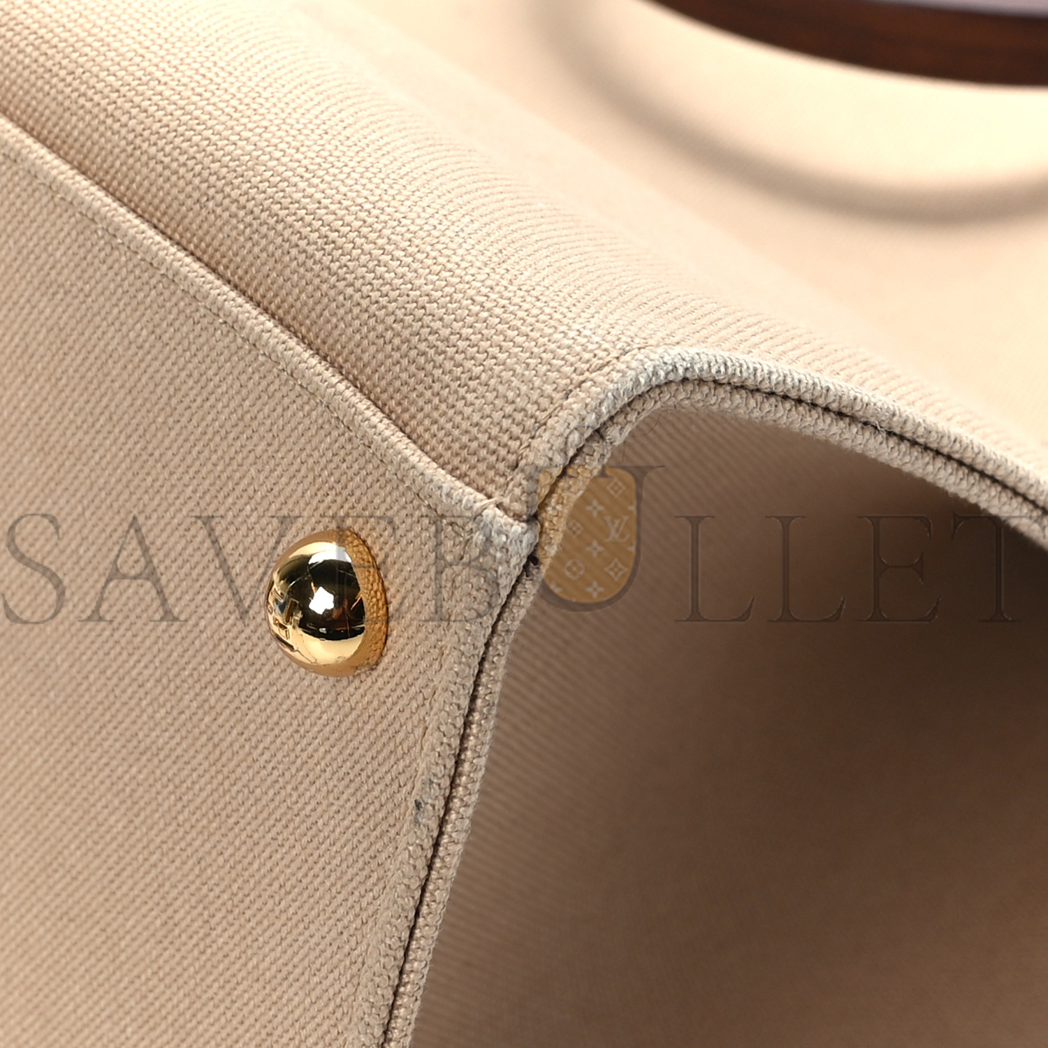 FENDI CANVAS VITELLO KING LOGO EMBROIDERED MEDIUM FENDI SUNSHINE SHOPPER TOTE SAND GHIANDA (35*30*15cm)