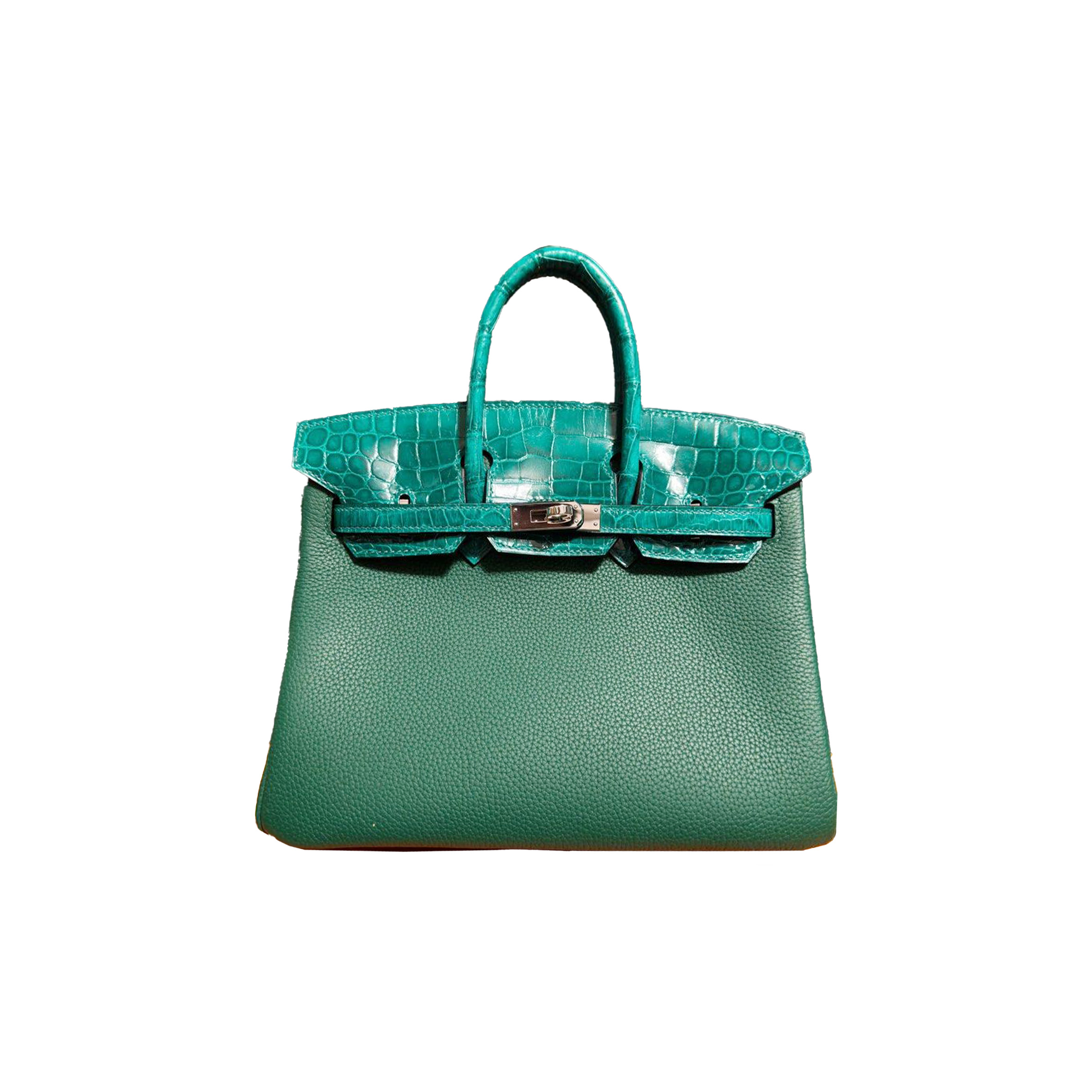 HERMES MASTERBIRKIN TOUCH 25 CROCODILE EMERALD GREEN BAG 0705316342 (25*20*13cm)