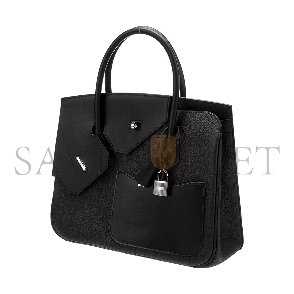 HERMES MASTER BIRKIN 30 IRREGULAR BLACK BAG 627760 (30*22*16cm)