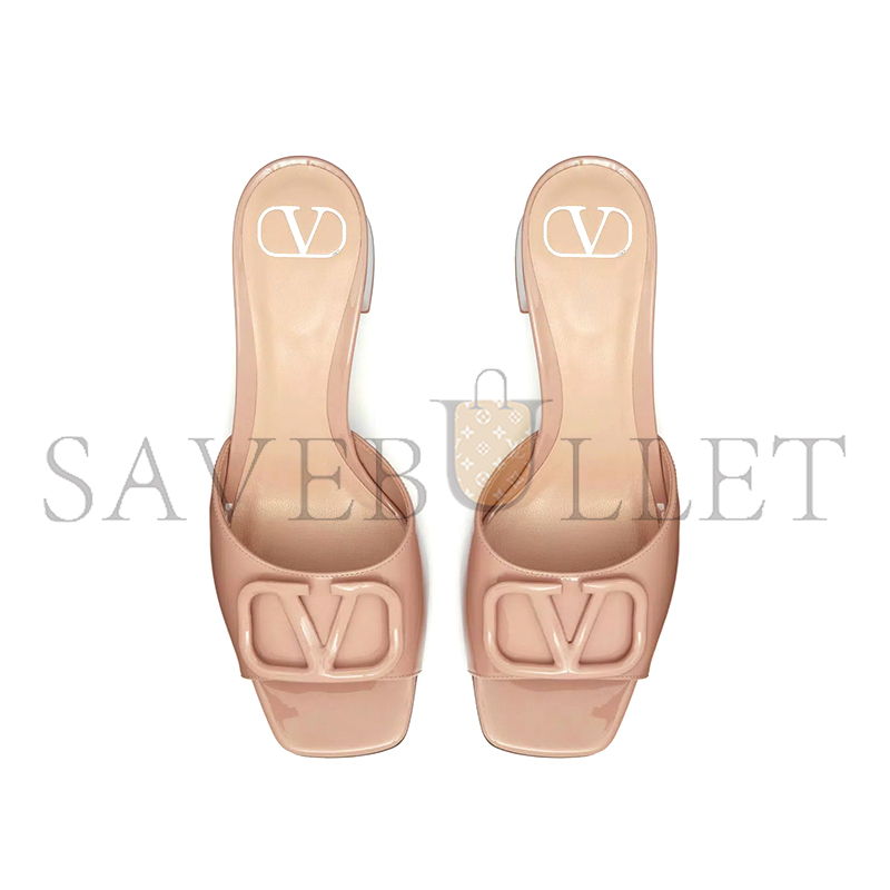 VALENTINO VLOGO SIGNATURE PATENT LEATHER SLIDE SANDAL 60MM 6W2S0HA6TMK_GF9 VALENTINO VLOGO SIGNATURE PATENT LEATHER SLIDE SANDAL 60MM 6W2S0HA6TMK_GF9