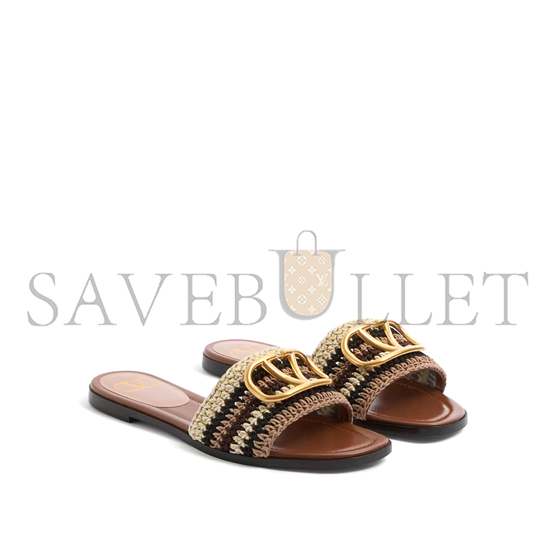VALENTINO VLOGO SIGNATURE SLIDE SANDAL WITH CROCHET EMBROIDERY 6W2S0BD5AGX_QRX VALENTINO VLOGO SIGNATURE SLIDE SANDAL WITH CROCHET EMBROIDERY 6W2S0BD5AGX_QRX