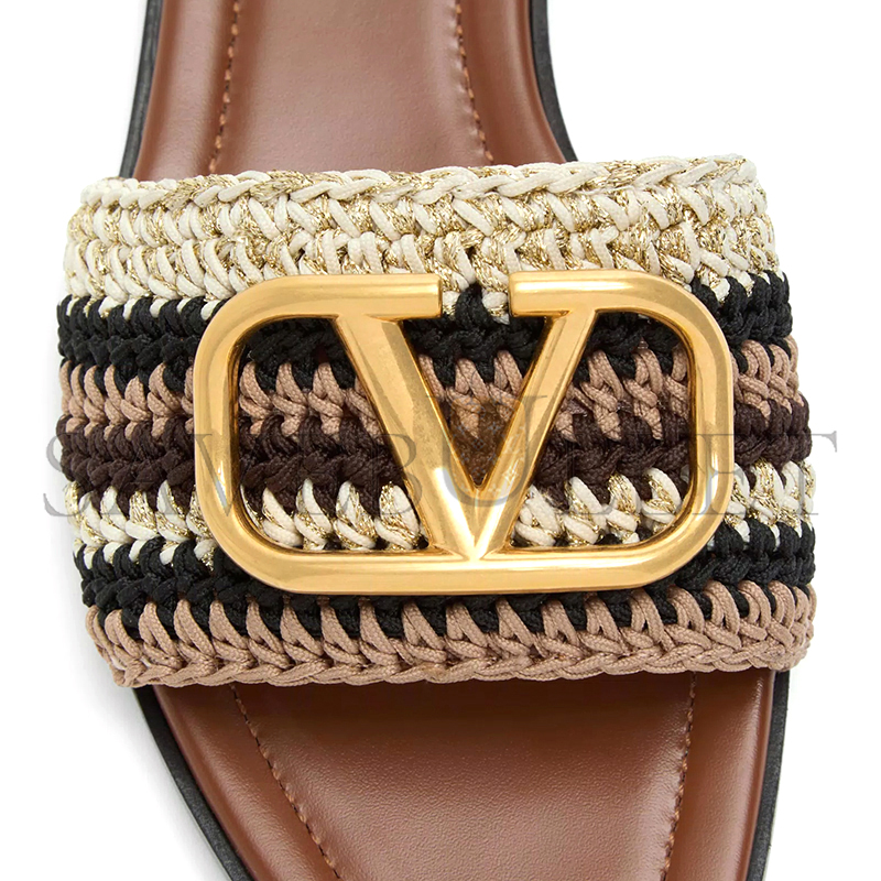 VALENTINO VLOGO SIGNATURE SLIDE SANDAL WITH CROCHET EMBROIDERY 6W2S0BD5AGX_QRX VALENTINO VLOGO SIGNATURE SLIDE SANDAL WITH CROCHET EMBROIDERY 6W2S0BD5AGX_QRX