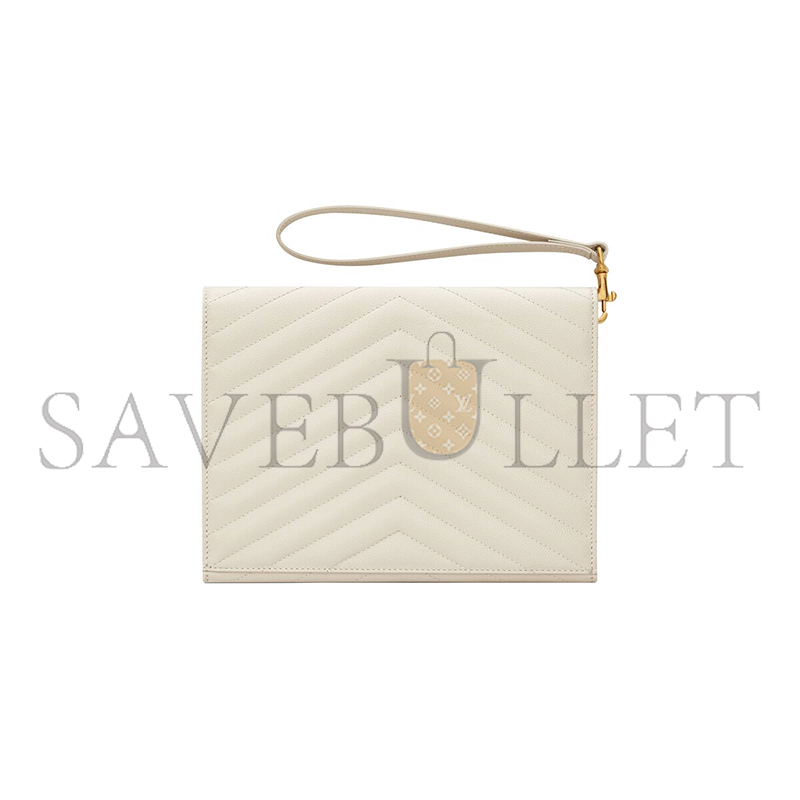 YSL CASSANDRE MATELASSÉ FLAP POUCH IN GRAIN DE POUDRE LEATHER 617662BOW019207 (21*16*3cm) YSL CASSANDRE MATELASSÉ FLAP POUCH IN GRAIN DE POUDRE LEATHER 617662BOW019207 (21*16*3cm)