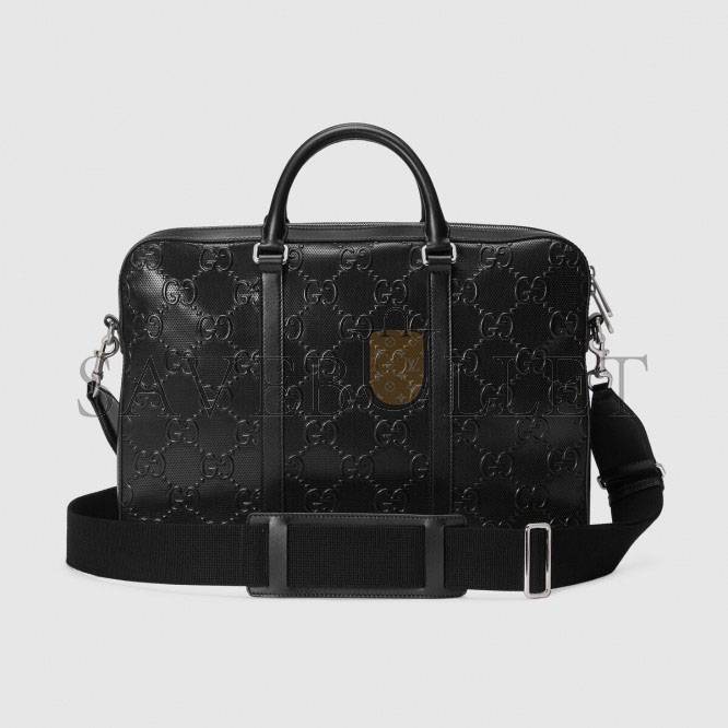 GUCCI GG EMBOSSED BRIEFCASE 658573  (40*29*6cm)