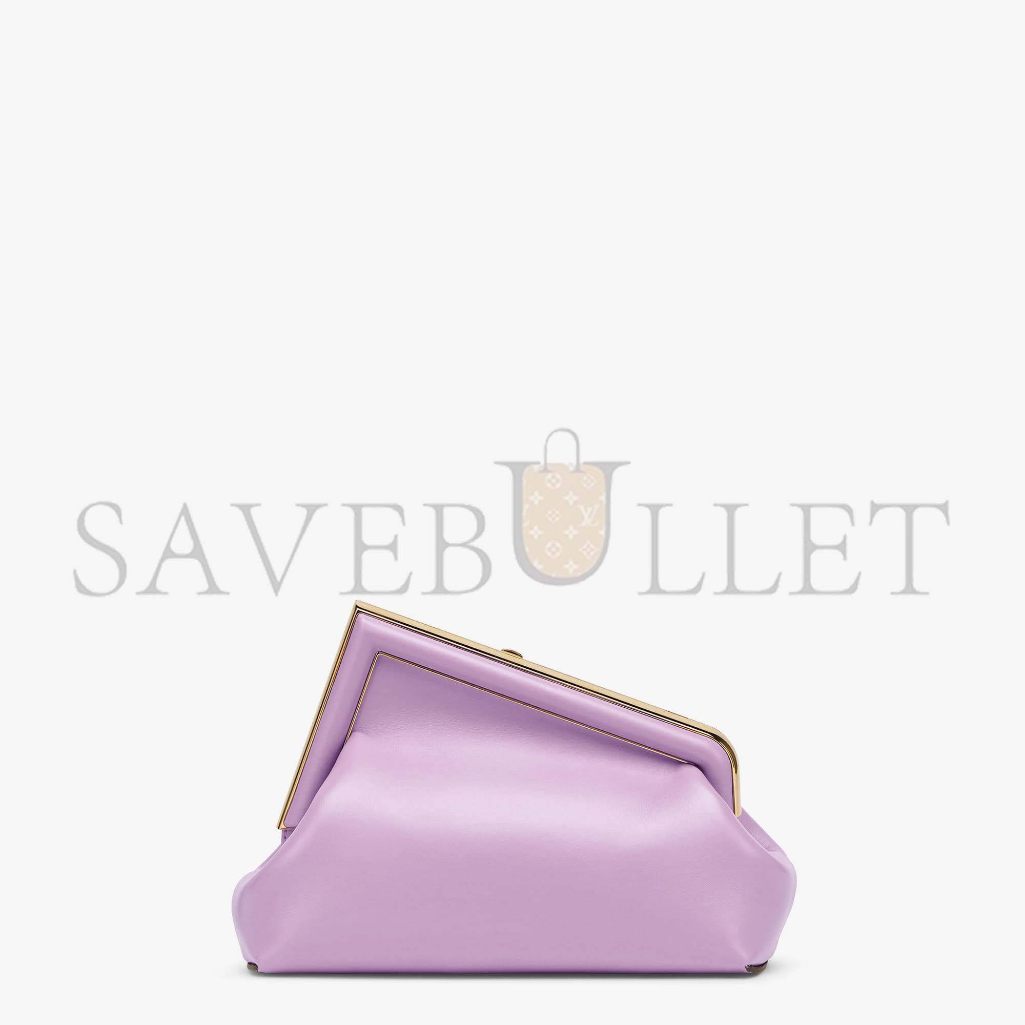 FENDI FIRST SMALL - LILAC LEATHER BAG 8BP129ABVEF1JCO (26*18*9.5cm)