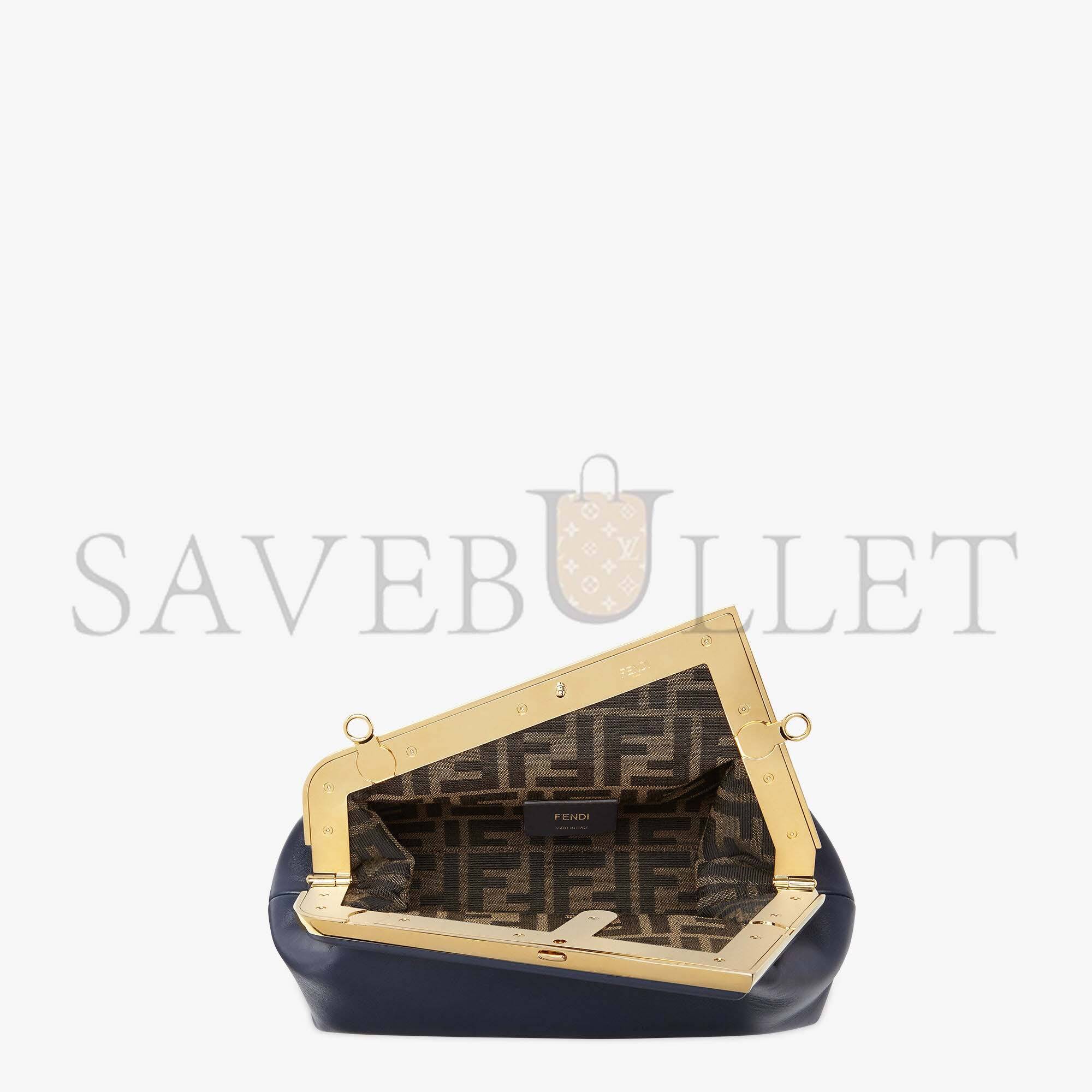 FENDI FIRST SMALL - DARK BLUE LEATHER BAG 8BP129ABVEF0J27 (26*18*9.5cm)