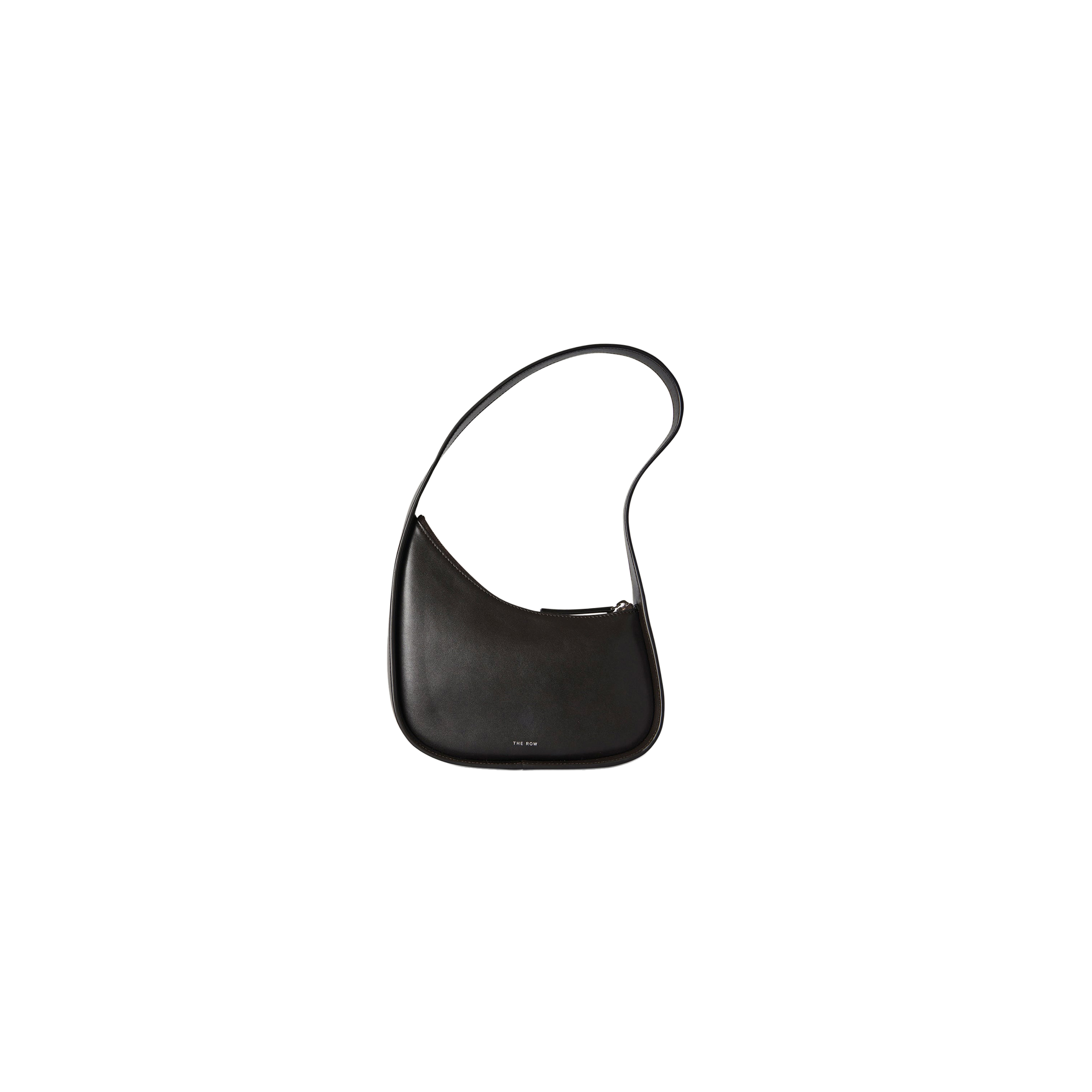 THE ROW HALF MOON BAG IN LEATHER DARK BROWN W1249L60DBP (34*20*6cm)