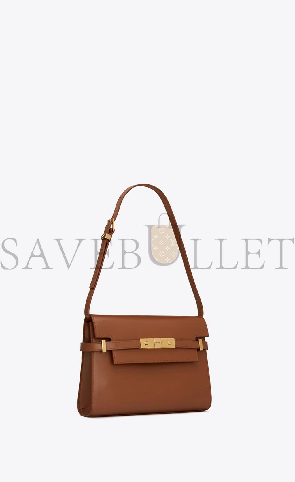 YSL MANHATTAN SMALL SHOULDER BAG IN BOX SAINT LAURENT LEATHER 6756260SXPW6362 (24*17.5*6cm)