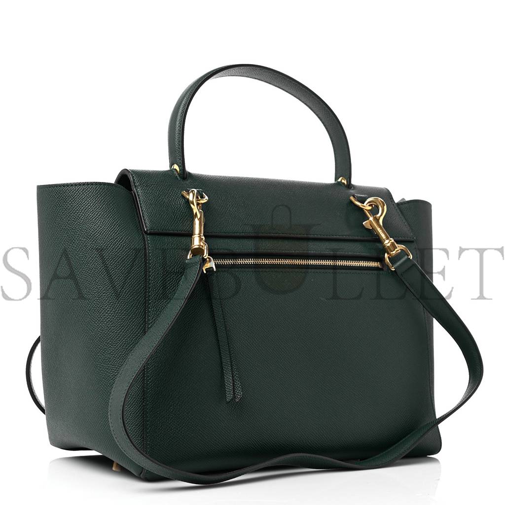 CELINE GRAINED CALFSKIN MINI BELT BAG AMAZONE (28*22*17cm)