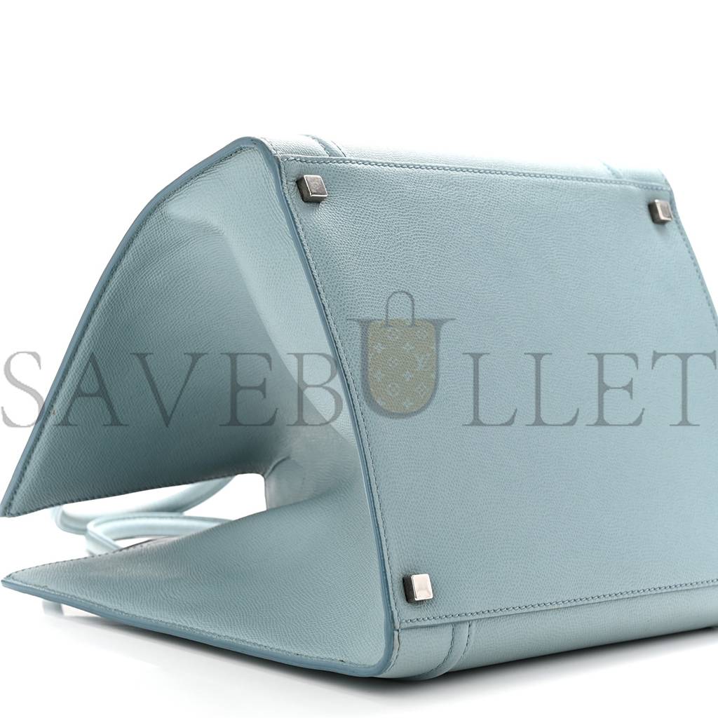 CELINE GRAINED CALFSKIN MEDIUM PHANTOM LUGGAGE SKY BLUE (30*29*25cm)