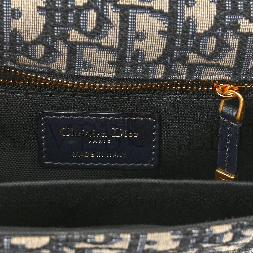 DIOR OBLIQUE 30 MONTAIGNE FLAP BAG BLUE (24*18*6.4cm)