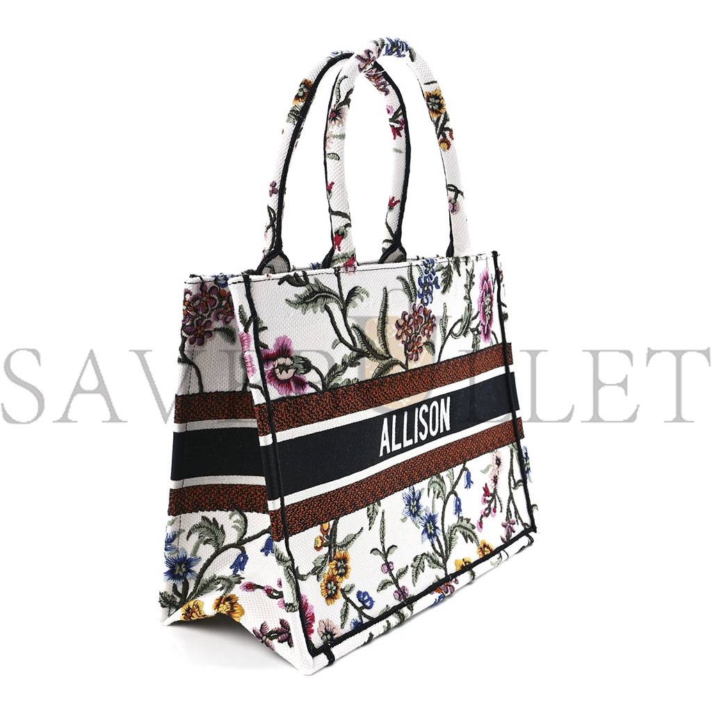 DIOR CANVAS EMBROIDERED MEDIUM BOOK TOTE (36*27*16.5cm)